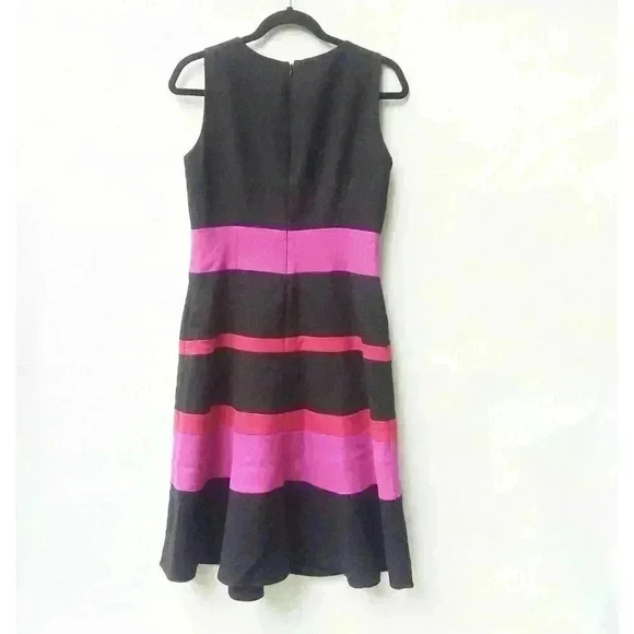 Annie Klein Women's Sleeveless Color Block A-line 6 - Picture 2 of 4